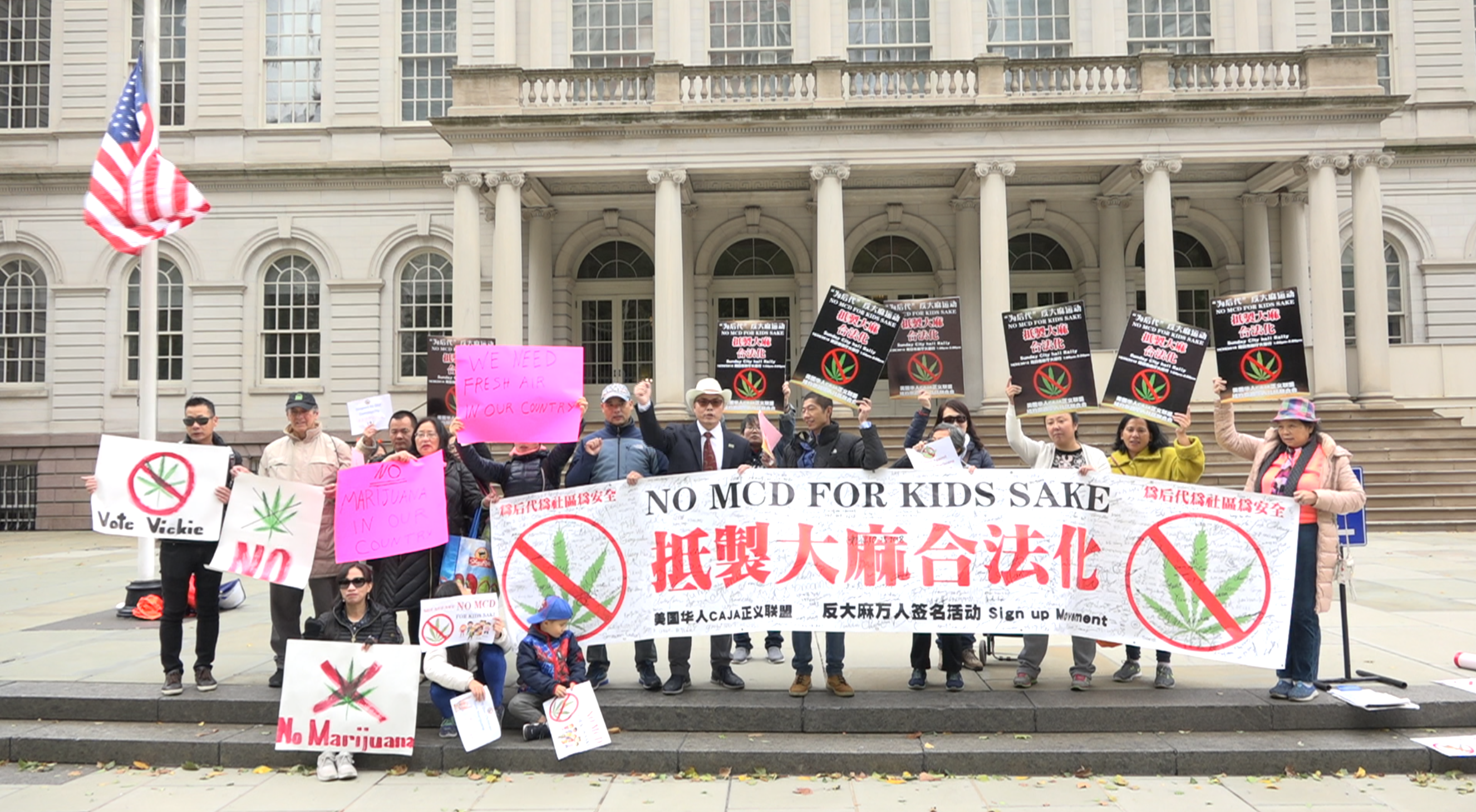 Protest against Marijuana Legalization