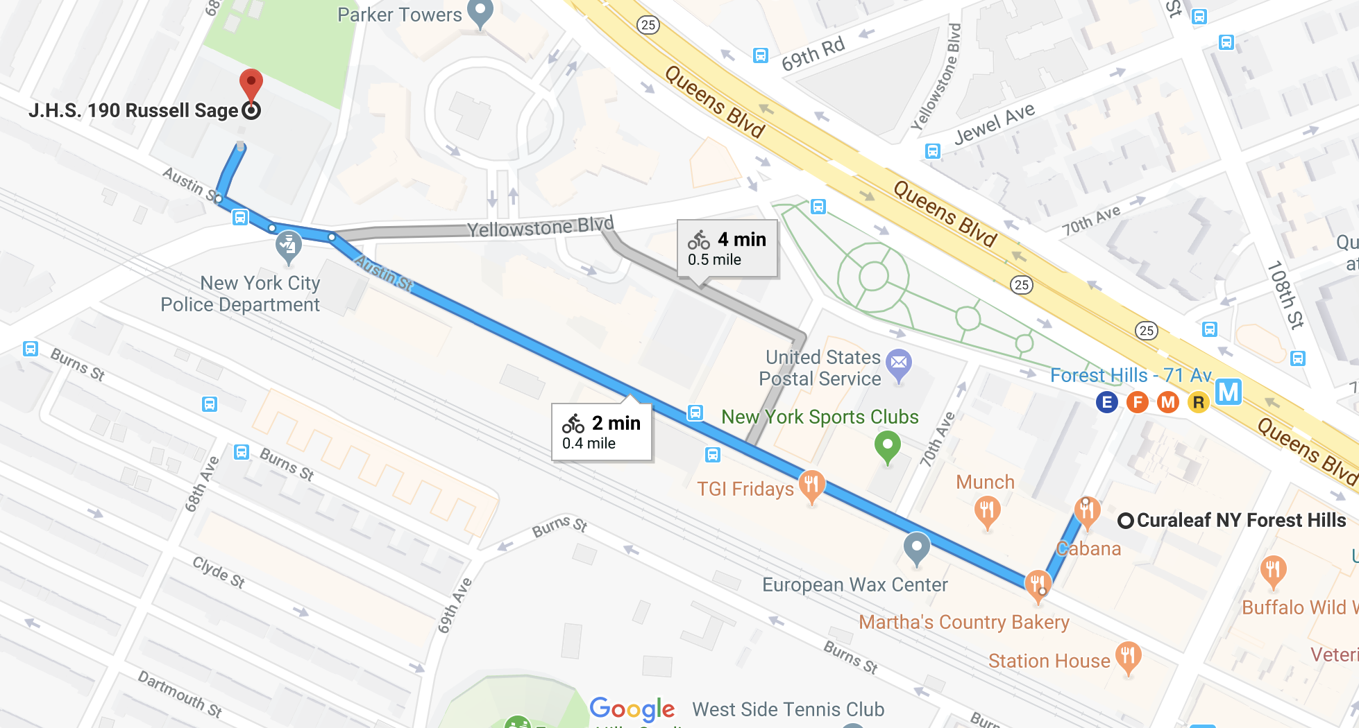 Map: new marijuana dispensary only ten minutes walk from school