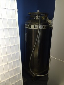 Nitrogen tank which helps cool the WBC unit